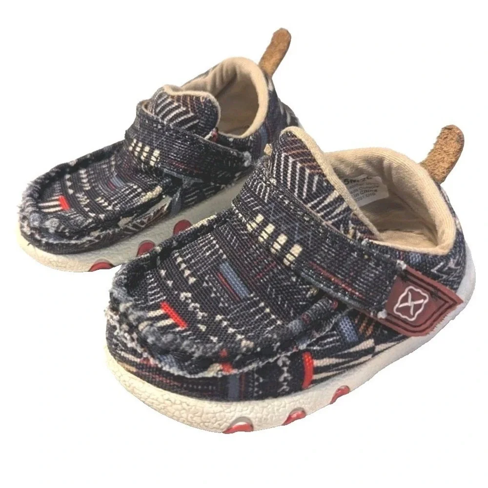 Twisted X ICA0020 Infant Kicks Multi Color Geometric Fabric Leather Shoes 5M
